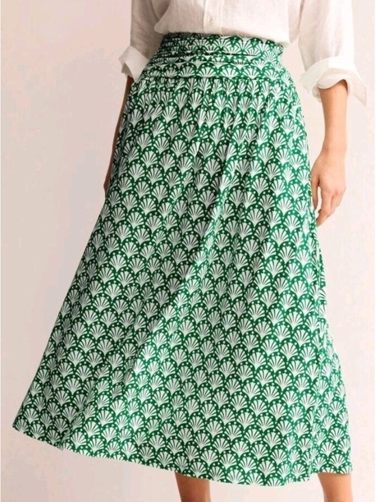 Boden Dresses & Skirts - Boden Rosaline Green and White Jersey Maxi Skirt